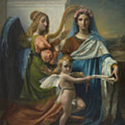 Saint Cecilia Of Rome Art Print