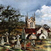 Wicklow.. Saint Macanoges Church Art Print