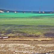 Sakarun Turquoise Beach On Dugi Otok Island Art Print