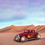 Salt Flats Racer Art Print