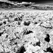 Salt Pan In Death Valley Art Print