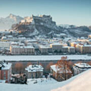 Salzburg Winter Morning Art Print