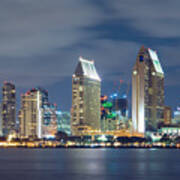 San Diego Skyline Art Print