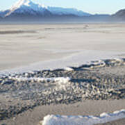 Sand And Snow In Southeast Alaska Art Print
