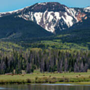 Sand Mountain From Steamboat Lake Art Print