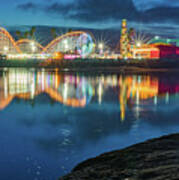 Santa Cruz Beach Boardwalk By Matt Pfeifer Art Print