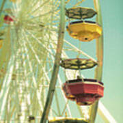 Santa Monica Ferris Wheel Art Print