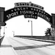 Santa Monica Pier Arch Art Print