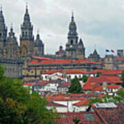 Santiago De Compostela Roofs Art Print