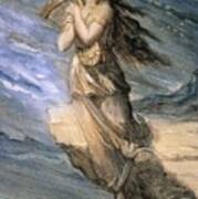Sappho Leaping Into The Sea From The Leucadian Art Print