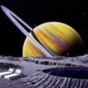 Saturn Spa Art Print