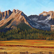 Sawtooth Mountains - Iron Creek Art Print