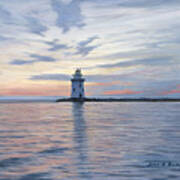 Saybrook Breakwater Light Art Print