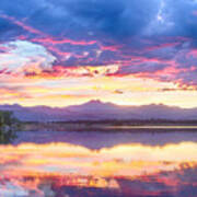 Scenic Colorado Rocky Mountain Sunset View Art Print