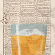 Scotch Glass On Dictionary Art Print