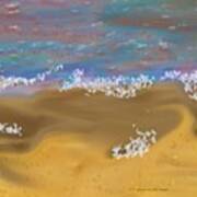 Sea.breeze.wet Sand. Art Print