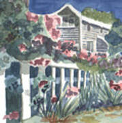 Seaside Manor Art Print