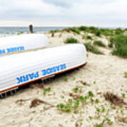 Seaside Park Lifeguard Boats Art Print