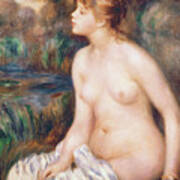Seated Female Nude Art Print