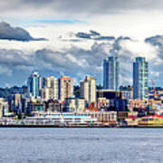 Seattle Skyline Hdr Art Print