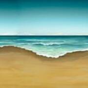 Semi Abstract Beach Art Print