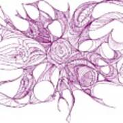 Serenity Swirled In Purple Art Print