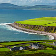 Settlement At The Coast Of Ireland Art Print