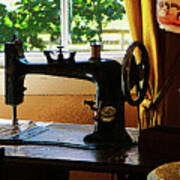 Sewing Machine And Lamp Art Print