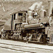 Shay Locomotive #7 Mount Tamalpais Circa 1910 Art Print