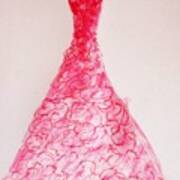 Sheer Twirls In Pink Art Print