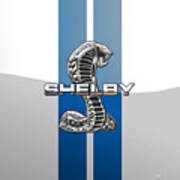 Shelby Cobra - 3d Badge Art Print