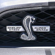 Shelby Gt 500 Super Snake Art Print