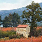 Shepherd's Hut, Provence In Autumn Art Print