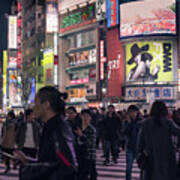 Shibuya Crossing, Tokyo Japan 3 Art Print