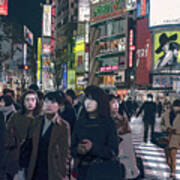 Shibuya Crossing, Tokyo Japan Poster 2 Art Print