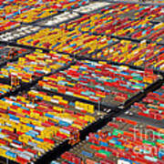 Shipping Container Yard Art Print
