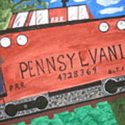 Side Tracked In Pa. Art Print