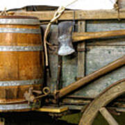 Side View Of A Covered Wagon Art Print