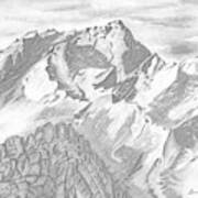 Sierra Mt's Art Print