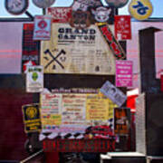 Signs And Decals At Cruisers Art Print