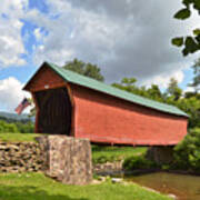 Sinking Creek Covered Bridge - Giles County Virginia Art Print