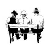 Sitting On A Park Bench Art Print Sitting On A Park Bench Art Print