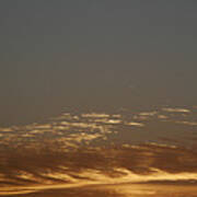 Skc 0347 Golden Clouds At Sunrise Art Print