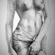 Sketchbook Page 35 The Female Pencil Drawing Art Print