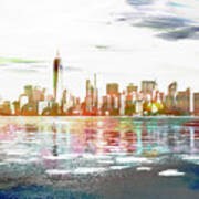Skyline Of New York City, United States Art Print