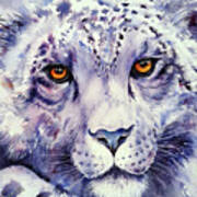 Snow Leopard Art Print