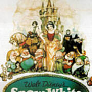 Snow White And The Seven Dwarfs Art Print