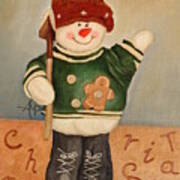 Snowman Junior Art Print