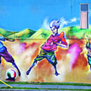 Soccer Graffiti Art Print