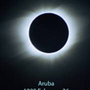 Solar Eclipse Aruba 1998 Art Print